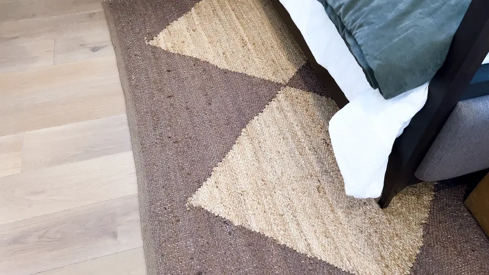 alfombra geometria bajo cama alfombra para dormitorio de matrimonio