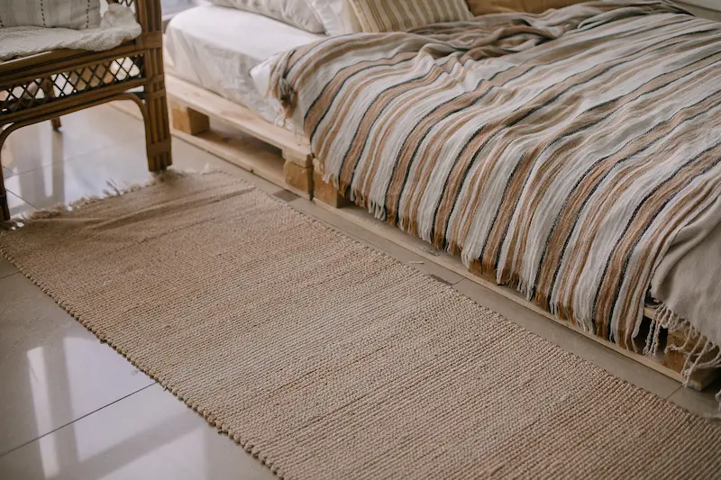 alfombra ligera para dormitorio alfombras de fibras naturales para decorar