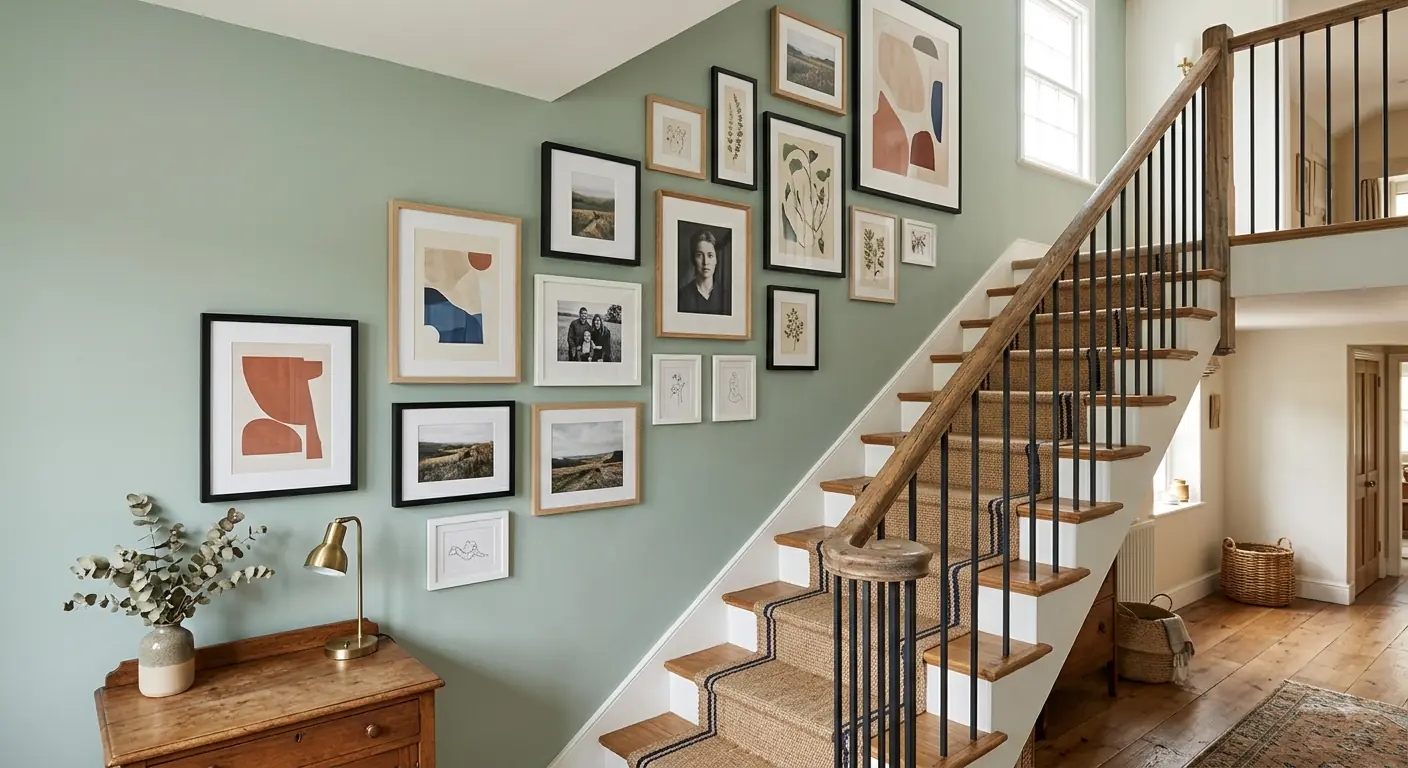 cuadros para decorar la pred de la escalera cuadros para decorar una escalera