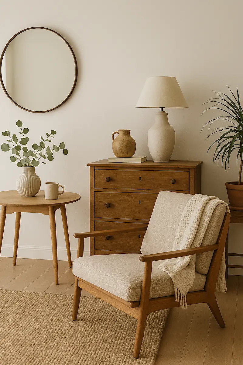 ejemplo decoración estilo kinfolk