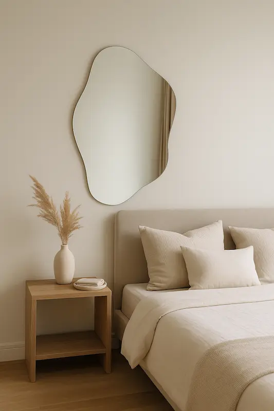 espejo irregular habitación