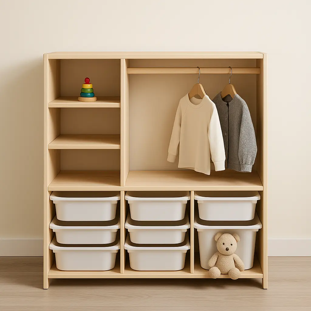 mueble organizador Montessori